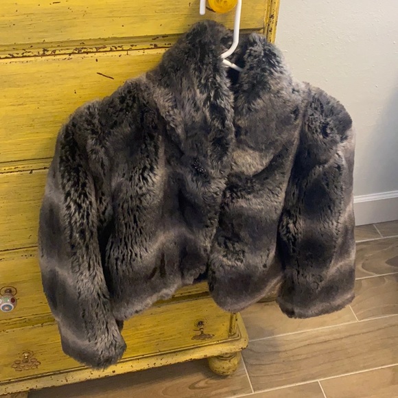 Nine West faux fur jacket size S